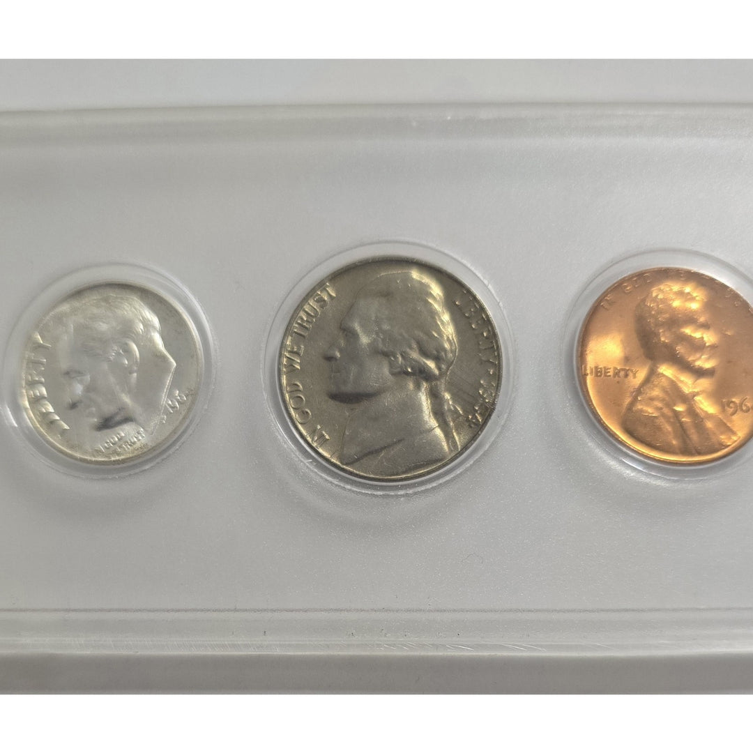 1964 Birth Year Set (5 coins) Silver half dollar,quarter,& dime ESTATE