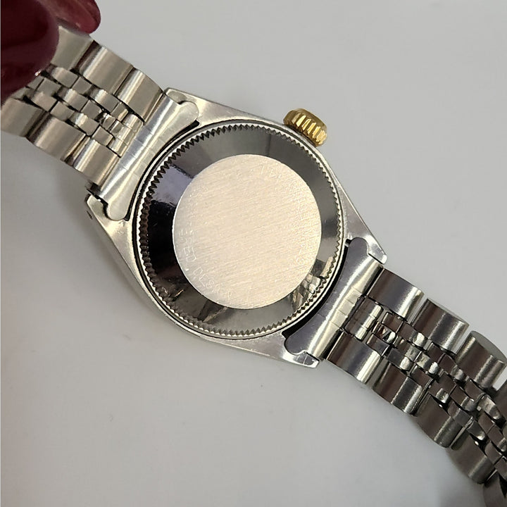 Vintage Rolex Oyster Perpetual date with champagne Dial 18k Jubilee Bracelet yellow gold two tone Ref 6917