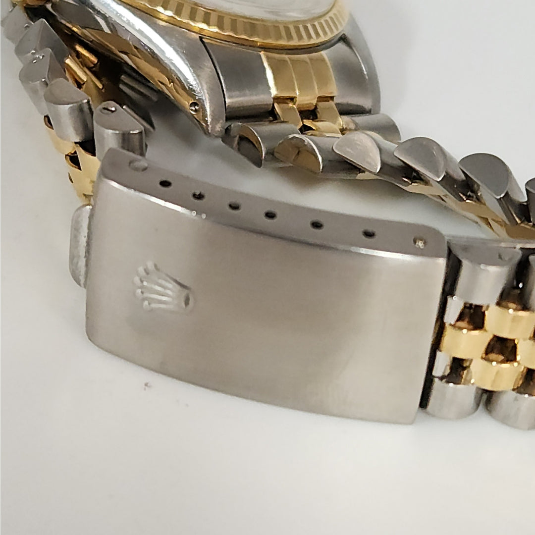 Rolex Datejust 36MM Two Tone 18k Yellow Gold SS Bracelet Diamond Dial Ref 16013