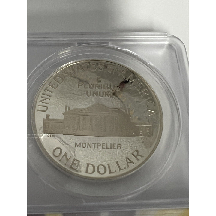 1993-S $ One Dollar PROOF JAMES MADISON PF 63 DCAM ANACS