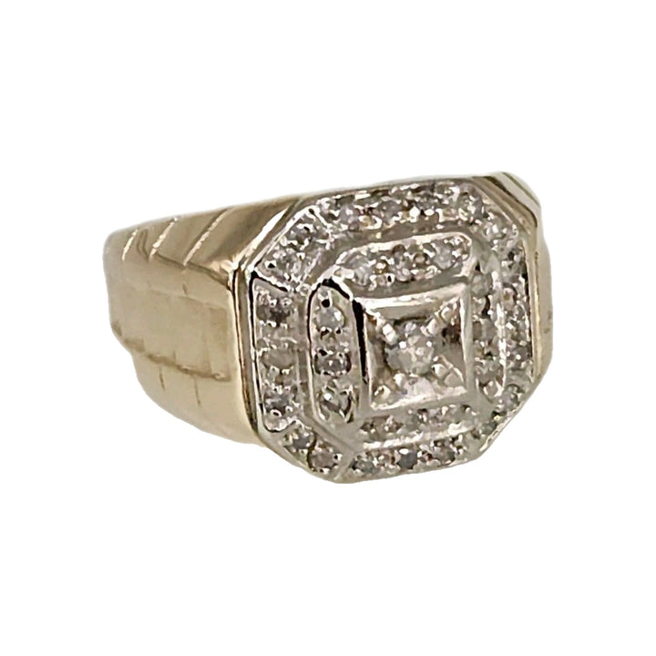 10k Yellow Gold Diamond Ring Size 8.5