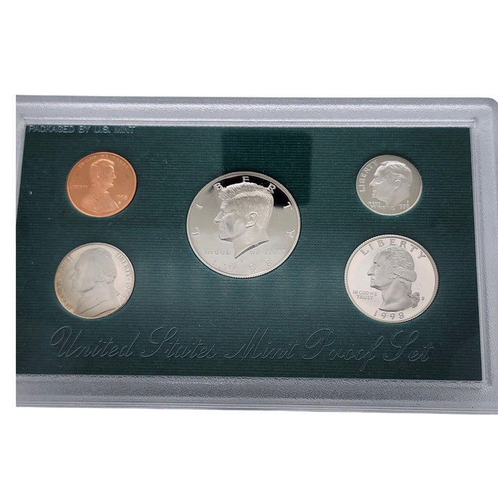 1998-S United States Mint Proof Set 5-Piece Original Packaging OGP COA Black Box