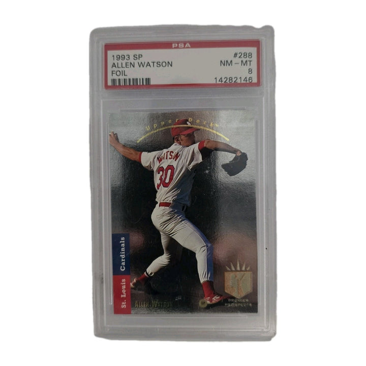 1993 Upper Deck SP Allen Watson Rookie Prospect Foil #288 PSA 8