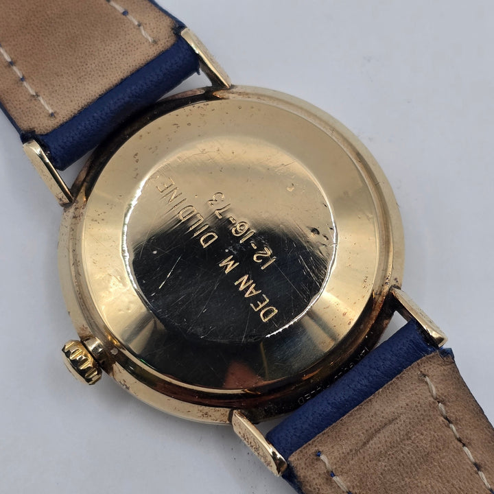Vintage Omega Seamaster De Ville Automatic Solid 14K Gold Watch