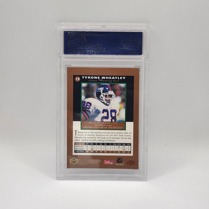 1995 Upper Deck SP Tyrone Wheatley Foil Premier Prospects #19 NY Giants PSA