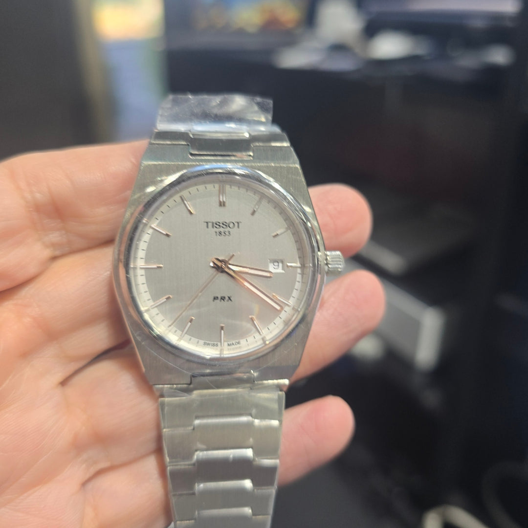 Tissot PRX 40mm Silver Dial Quartz Men's Watch T137.410.11.031.00 NOS