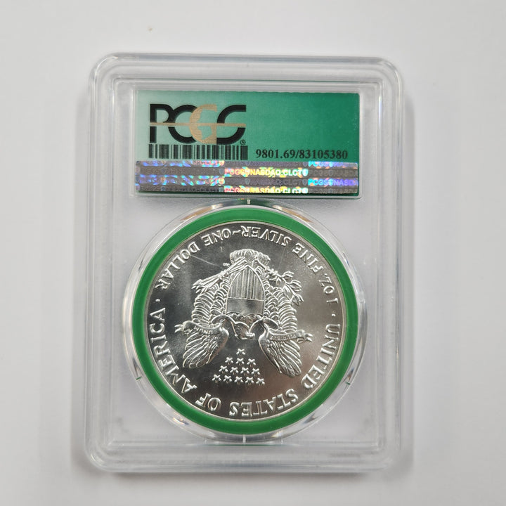 1986 PCGS MS69 - 1 oz Silver American Eagle $1 US Coin