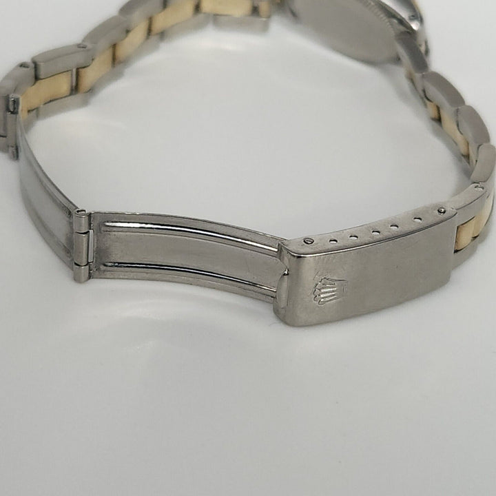 Rolex Oyster Perpetual 26mm Champagne Dial Two Tone Slainless Steel Women Watch