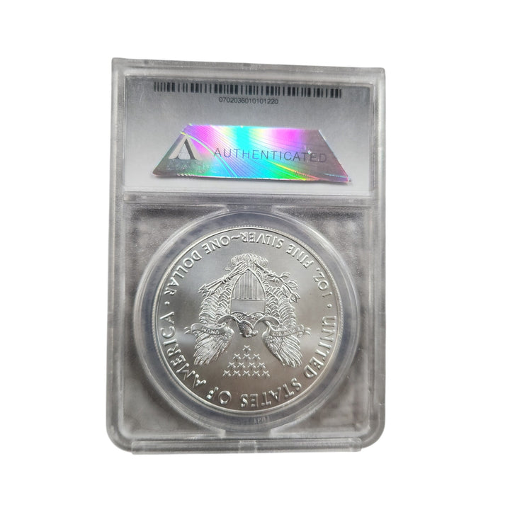 2017 American Silver Eagle $1 ANACS MS70 First Day Of Issue, FREE Shipping!