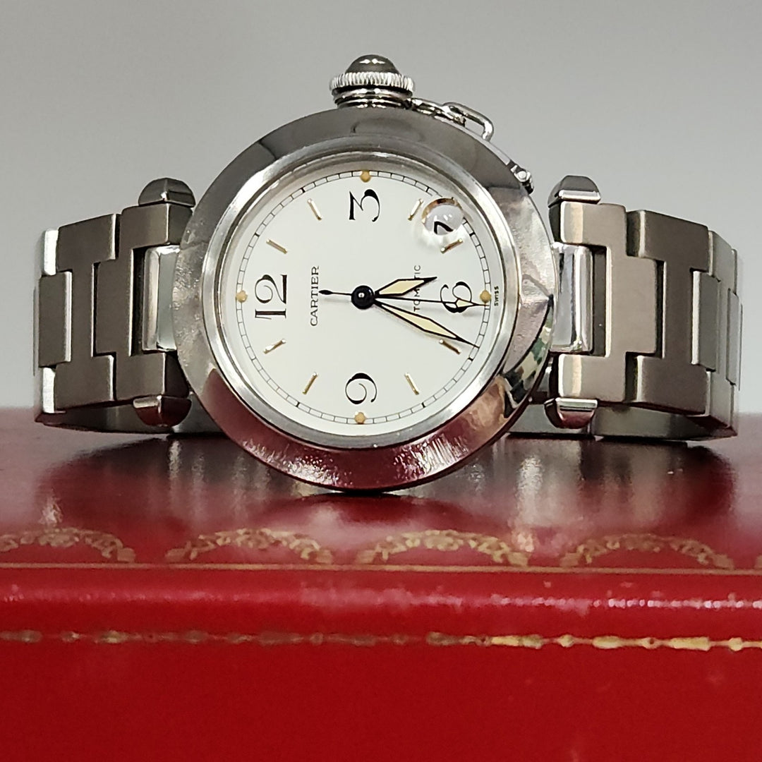 Cartier Pasha 2324 Automatic Stainless Steel Men Watch