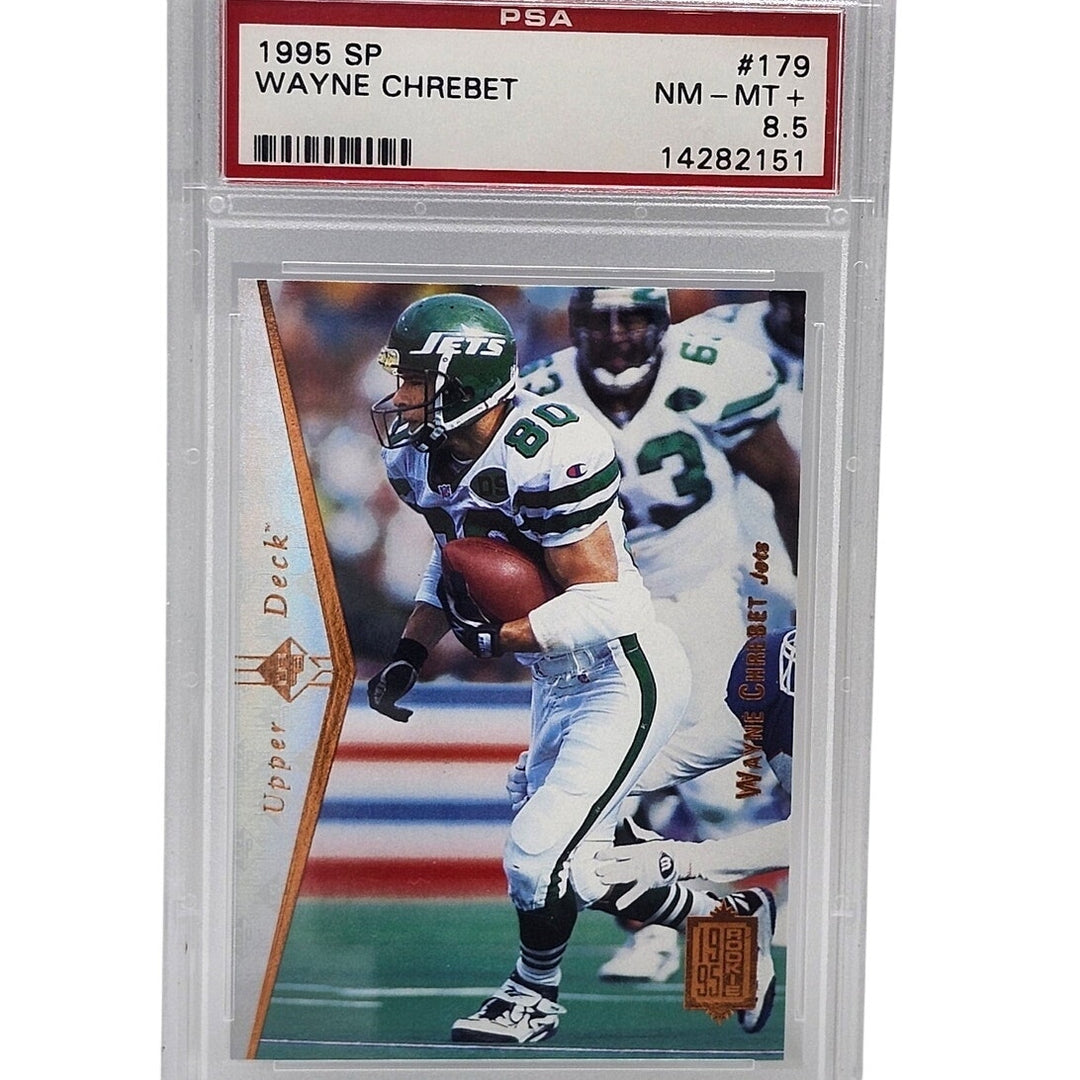 1995 SP Wayne Chrebet Rookie RC #179 New York Jets PSA 8.5 NM-MT Upper Deck Card