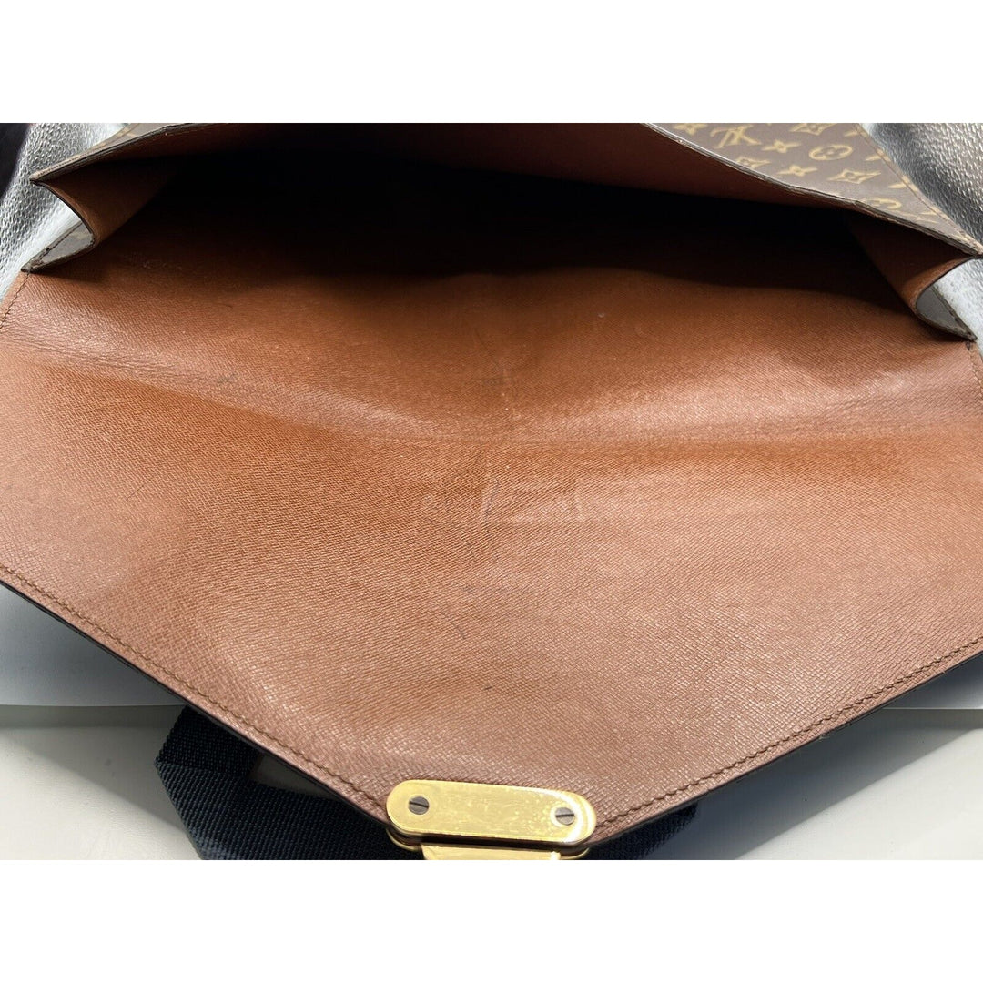 Louis Vuitton Porte-Documents Briefcase/Document Case One Size Brown Canvas