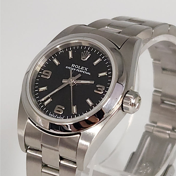 Rolex Oyster Perpetual Stainless steel with black explorer Dial, Model: 76080