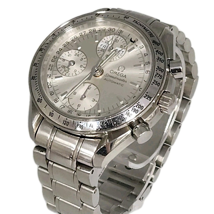 OMEGA Speed master Triple Calendar Automatic Stainless Steel Watch
