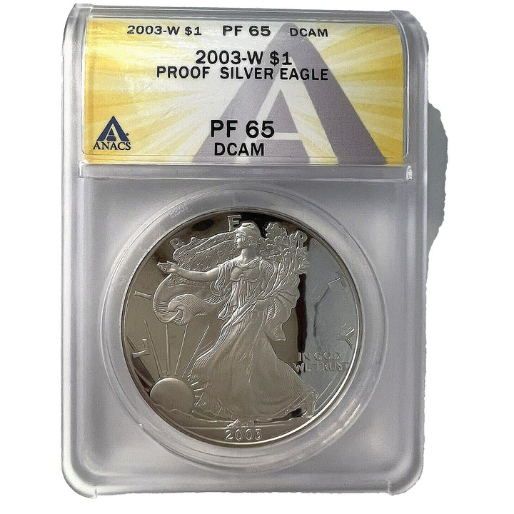 2003-W $1 One Dollar Proof Silver Eagle PF65 DCAM
