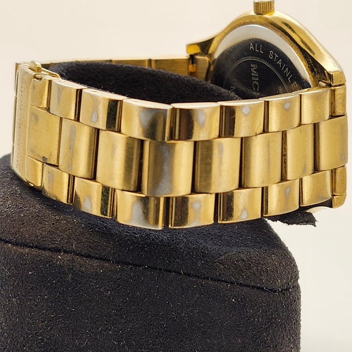 Michael Kors Gold-Tone Round Dial Stainless Steel Quartz Wristwatch