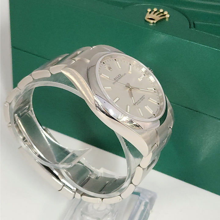 Rolex Oyster Perpetual 39 MM White Dial Ref. 114300 Stainless, Box & Papers 2020