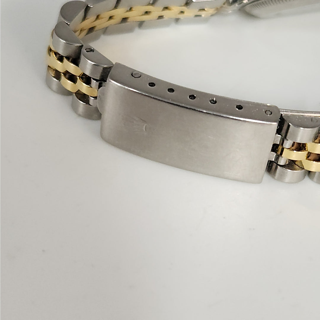 Rolex Lady Datejust 26mm Ref 69173 Two-Tone 18 k Gold Steel Diamond Dial & Bezel