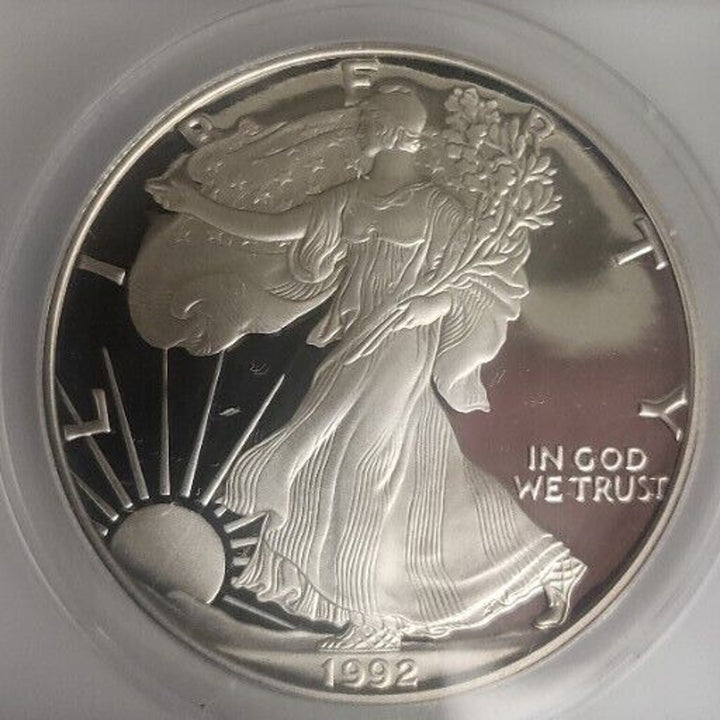 1992-S 1 Proof Silver Eagle PF 68 DCAM