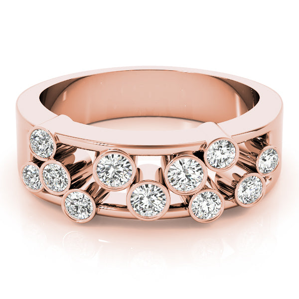 Rose Gold Lab Diamond Right Hand Fashion Ring