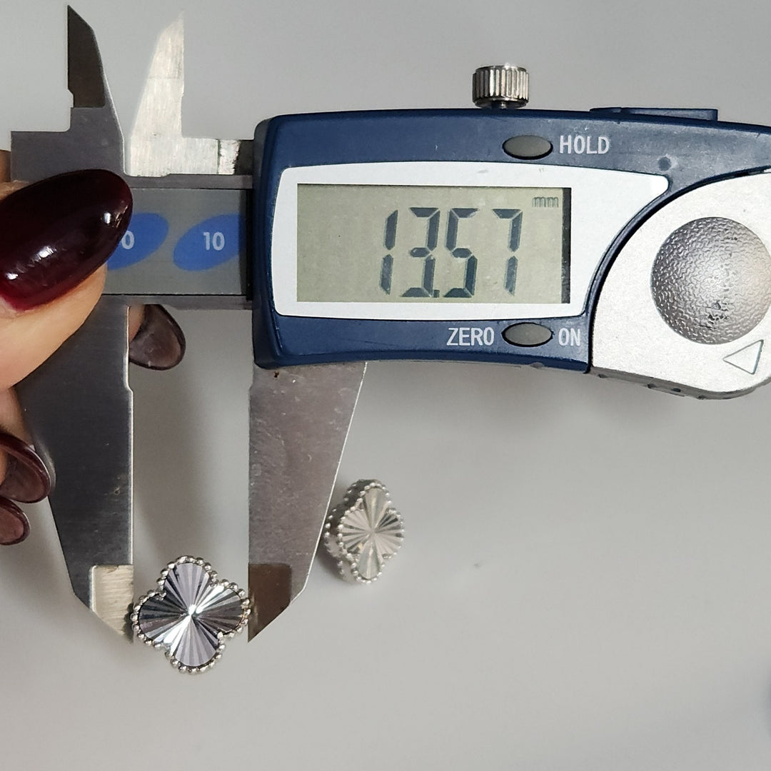 Delicate Sterling Silver Radiant Flower Stud Earrings