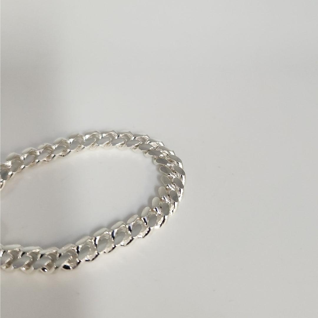 925 Sterling Silver Miami Cuban Chain Bracelets 8"