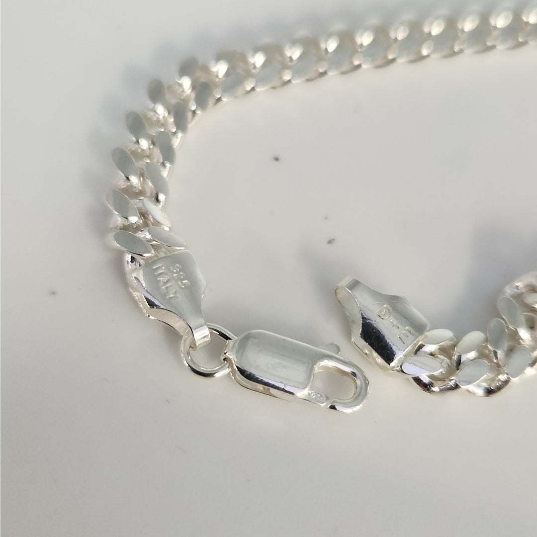 925 Sterling Silver Miami Cuban Chain Bracelets 8"