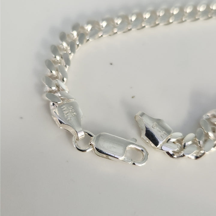 925 Sterling Silver Miami Cuban Chain Bracelets 8"