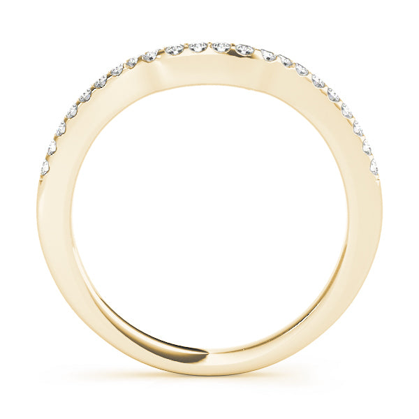 18K Yellow Gold 0.19ctw Diamond Wedding Band