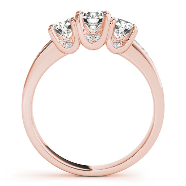 14K Rose Gold 1 CT Round Diamond Engagement Ring