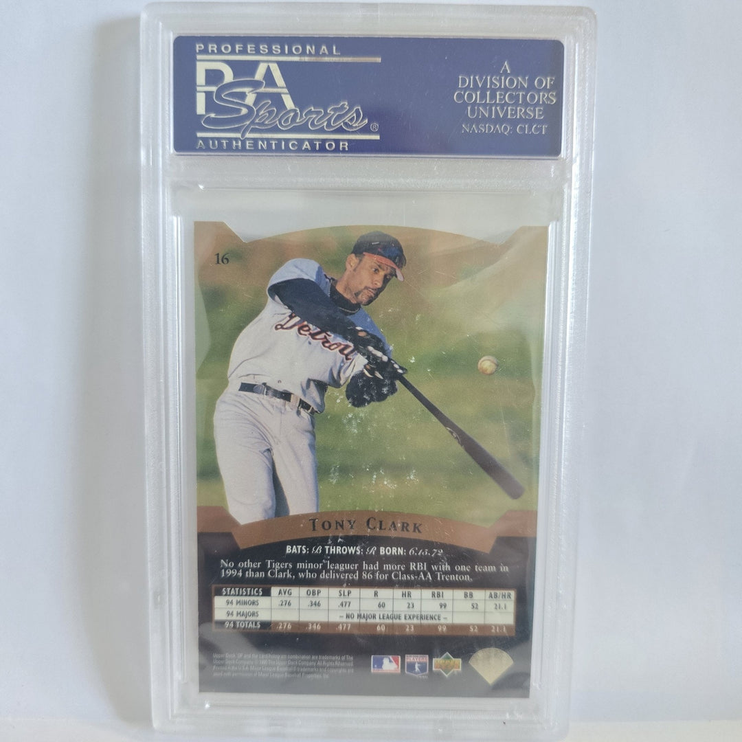 1995 Upper Deck SP Premier Prospects Die-Cut #16: Tony Clark PSA