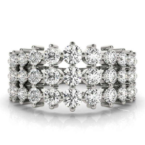 Multi-Row Lab Diamond Fashion Ring