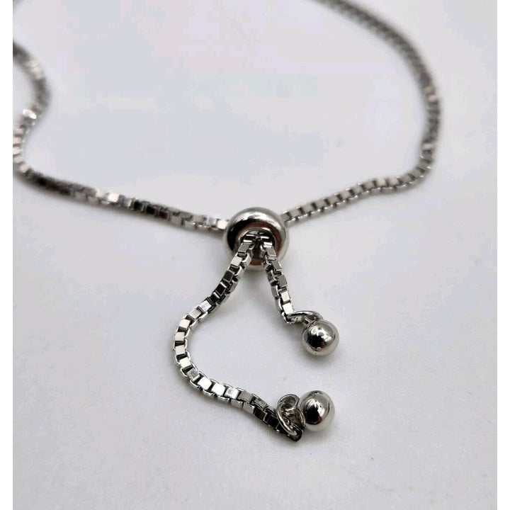 925 Sterling Silver Cross Adjustable Bracelet