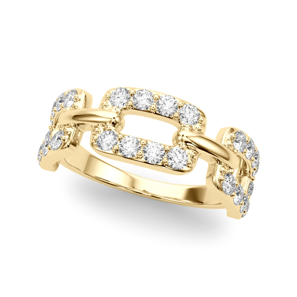 14K Yellow Gold Multi-Diamond Fashion Ring
