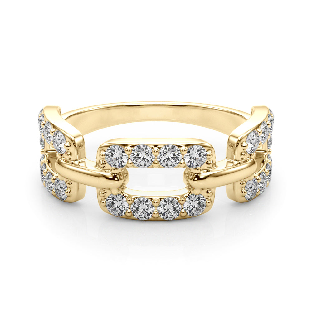 14K Yellow Gold Multi-Diamond Fashion Ring
