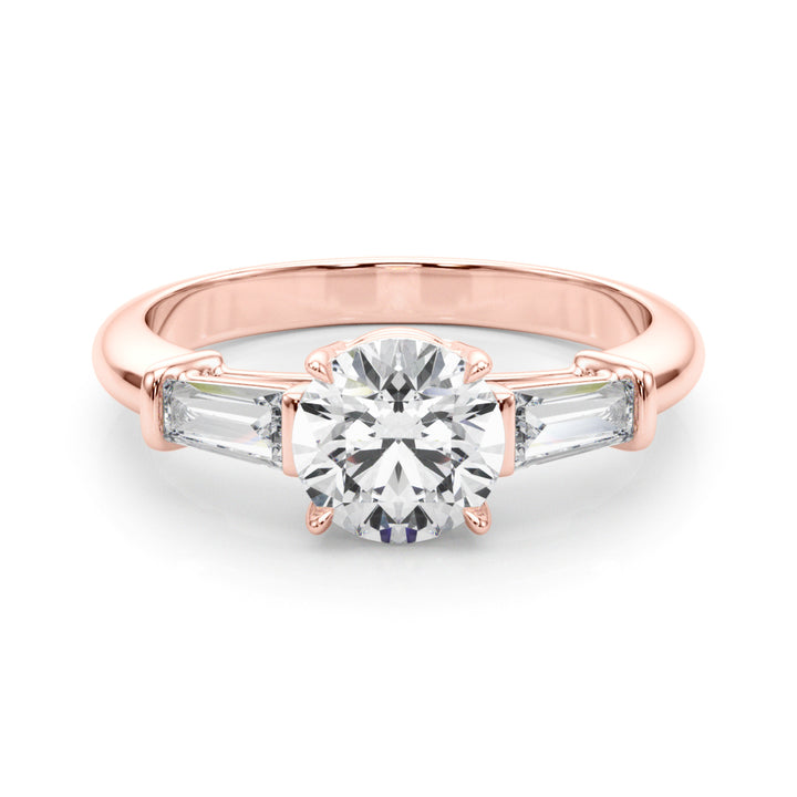 14K Rose Gold 1 1/2 ct tw Fancy Shape Diamond Engagement Ring
