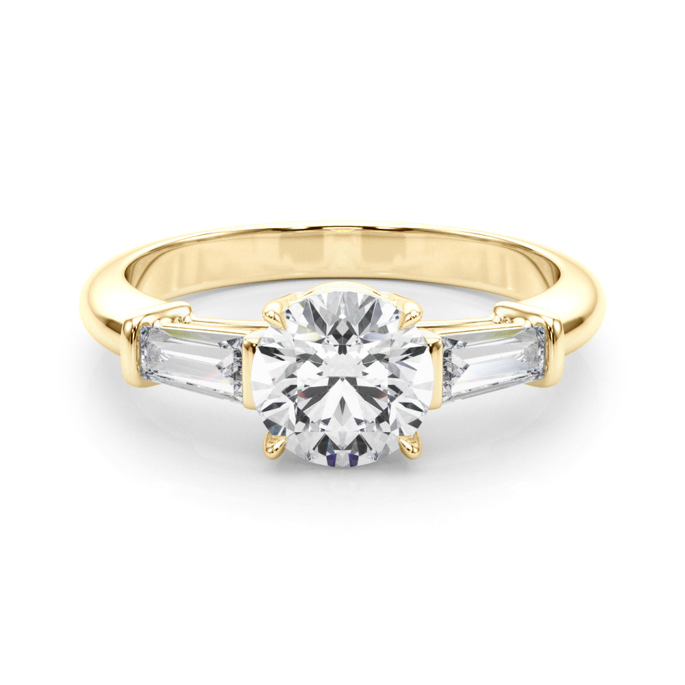 14K Yellow Gold 1 1/2 ct tw Fancy Shape Diamond Engagement Ring