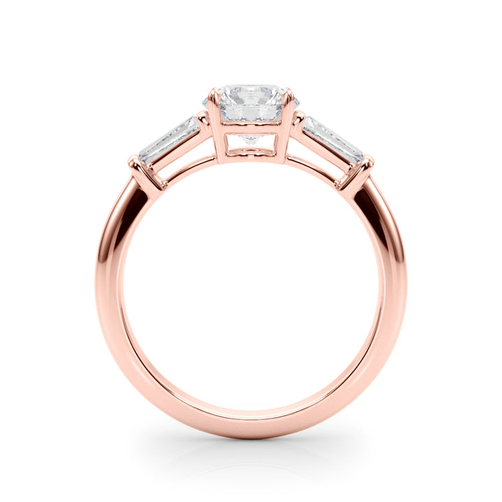 14K Rose Gold 1 1/2 ct tw Fancy Shape Diamond Engagement Ring