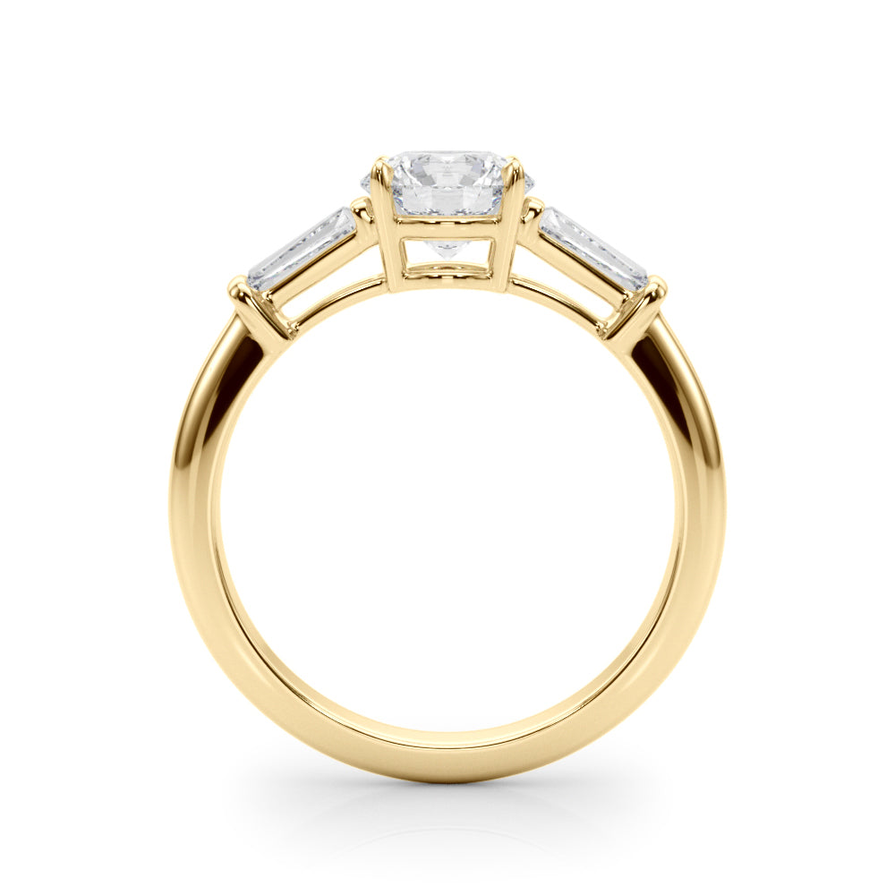 14K Yellow Gold 1 1/2 ct tw Fancy Shape Diamond Engagement Ring
