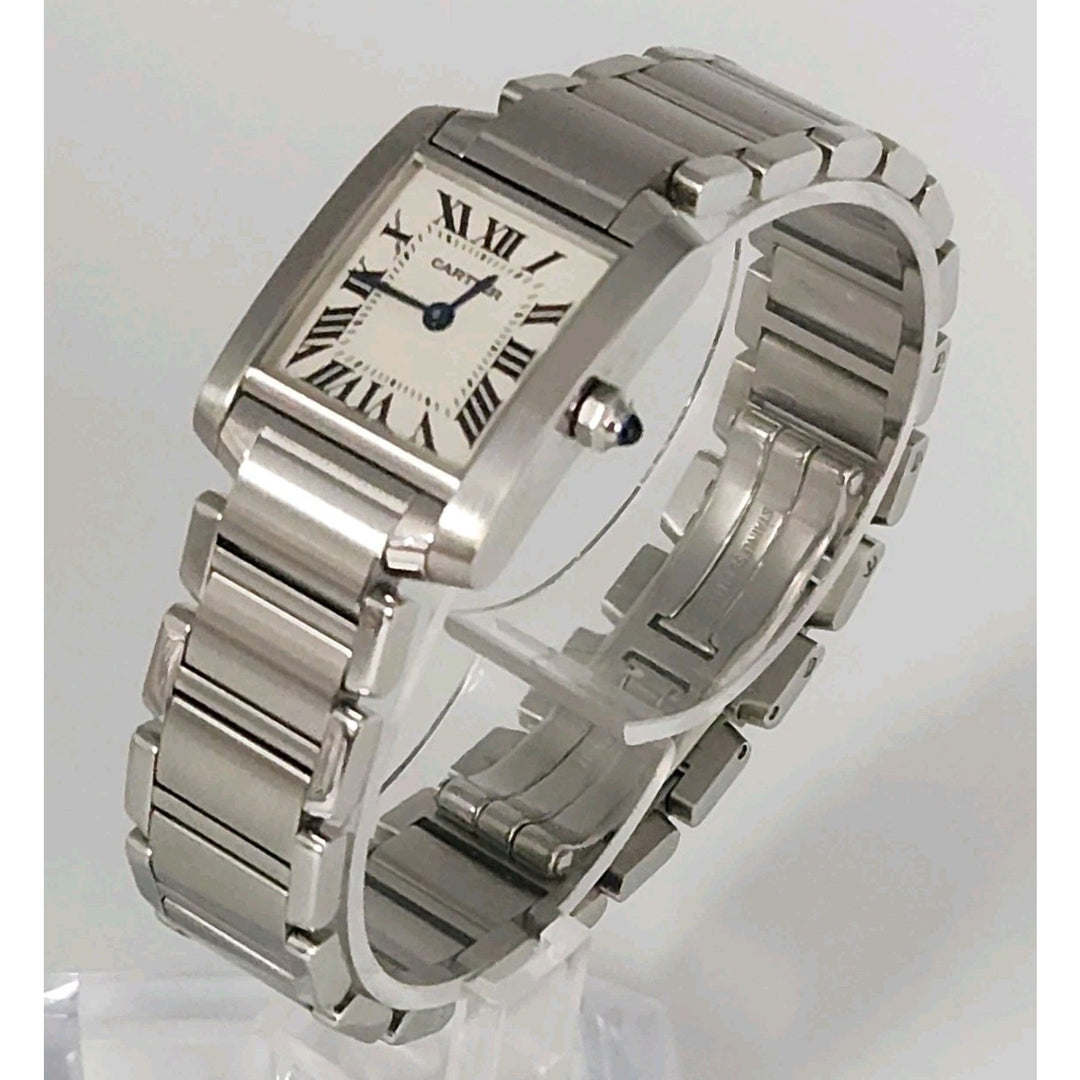 Beautiful Cartier Tank Francaise SM 2384 Quartz Women's Watch