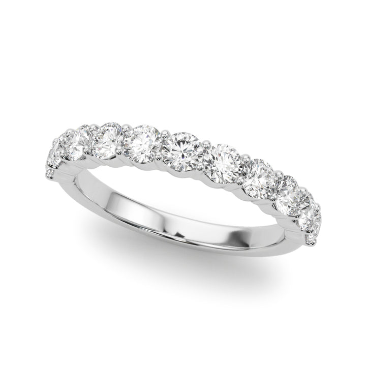 Lab Diamond Straight Prong Wedding Band