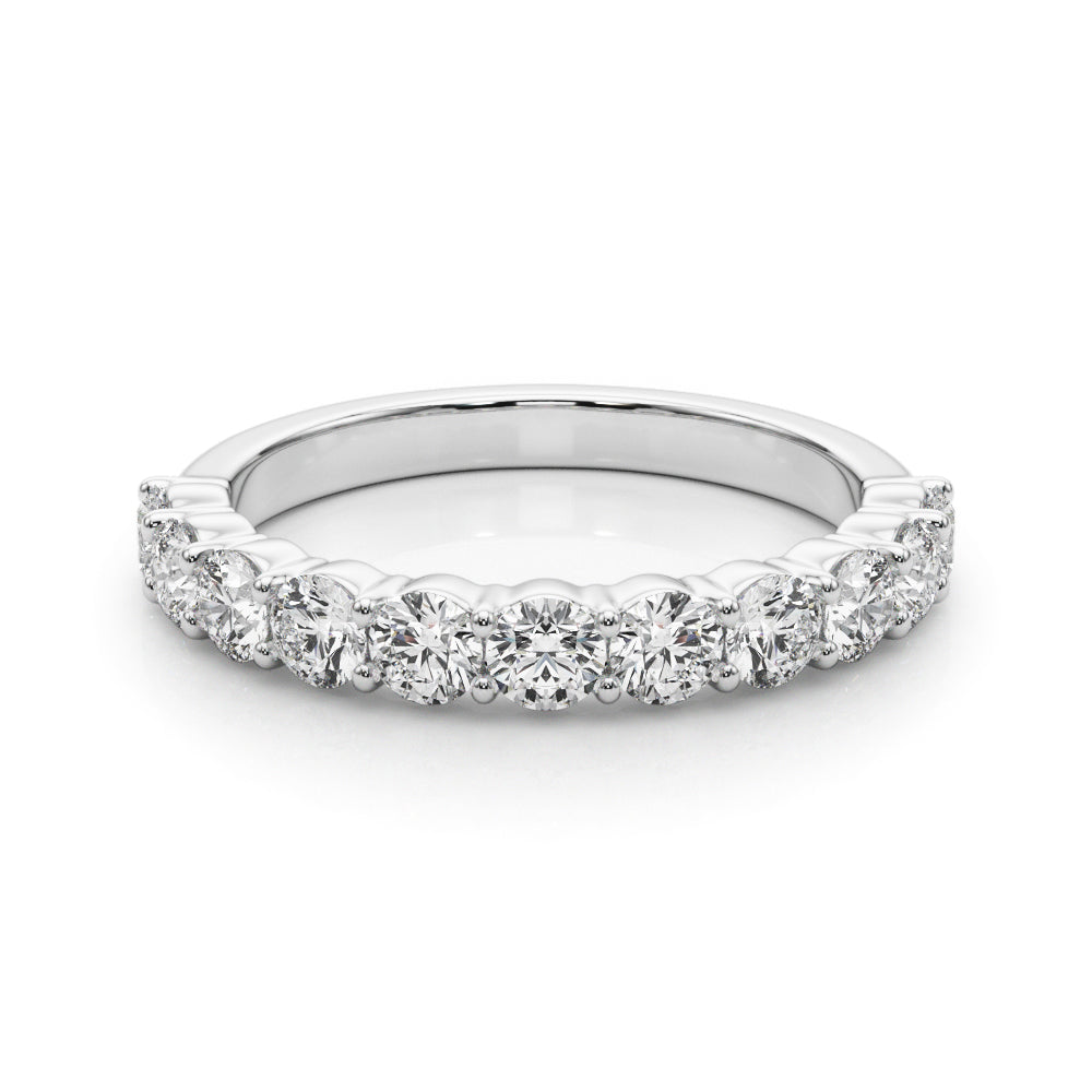 Lab Diamond Straight Prong Wedding Band