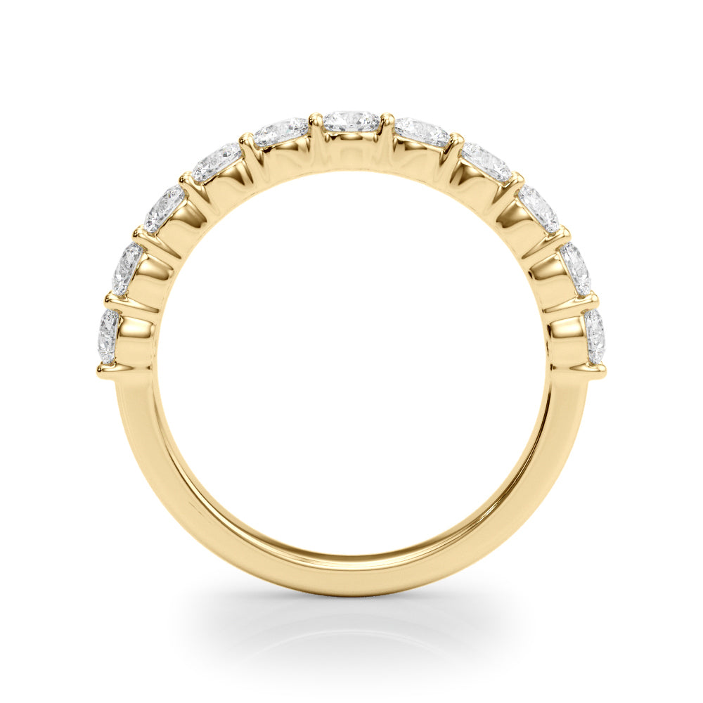 14K Yellow Gold Diamond Wedding Band Ring