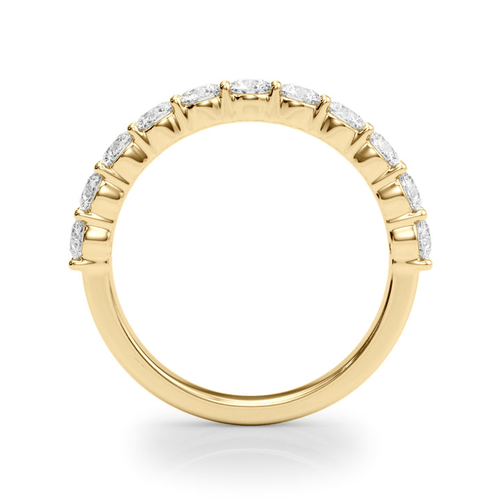 14K Yellow Gold Diamond Wedding Band Ring