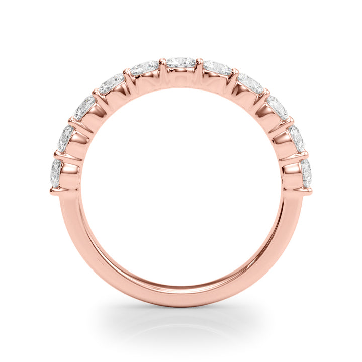 Rose Gold Lab Diamond Shared Prong Band