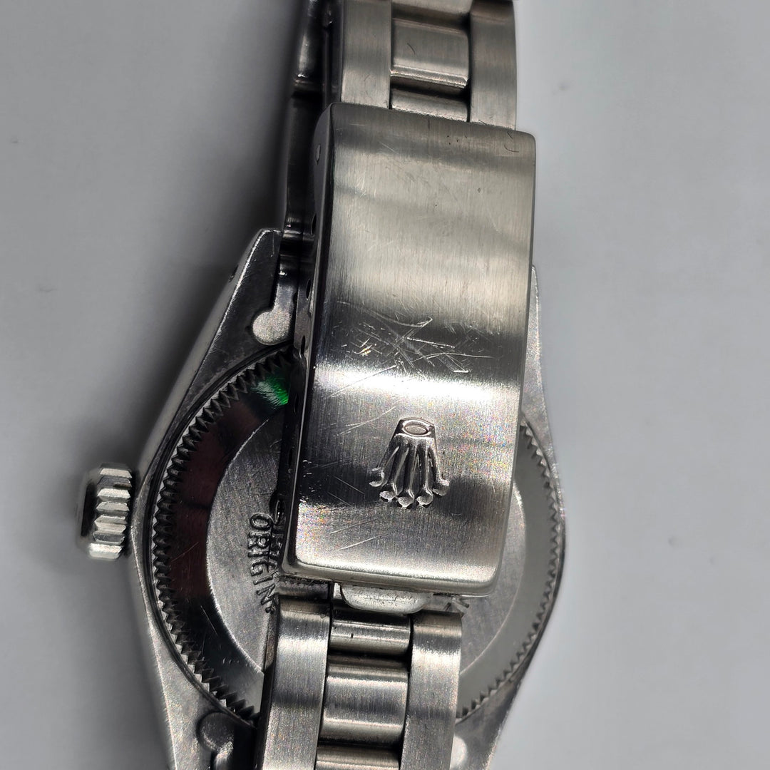 Rolex Oyster Perpetual 67180 Blue Dial 24mm Stainless Steel Watch