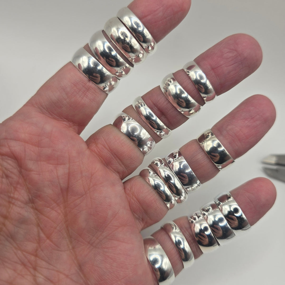 925 Sterling Silver Wedding Bands Various Sizes & Widths Starting $29.99