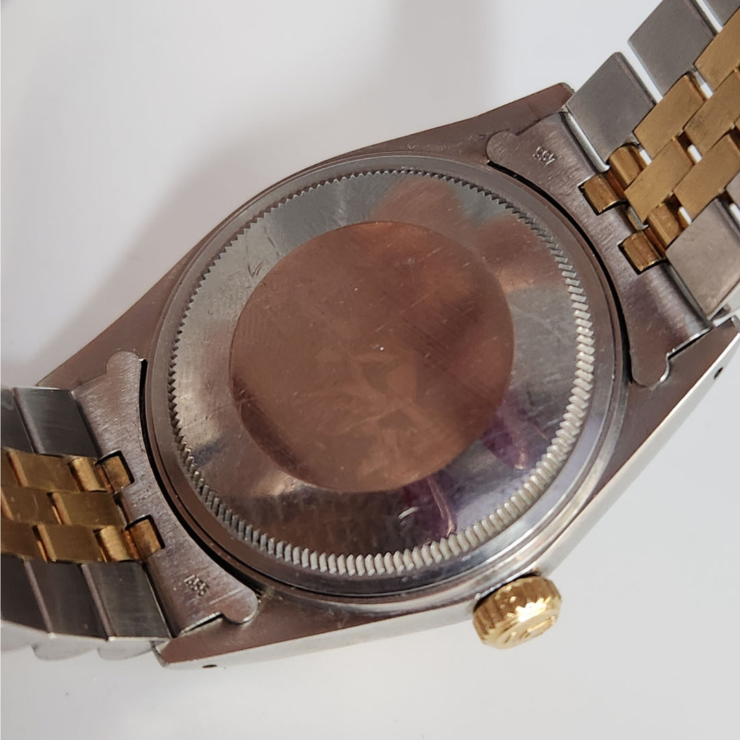 Rolex Datejust 16013 Two-Tone 18K Gold & Steel Champagne Dial Automatic Watch