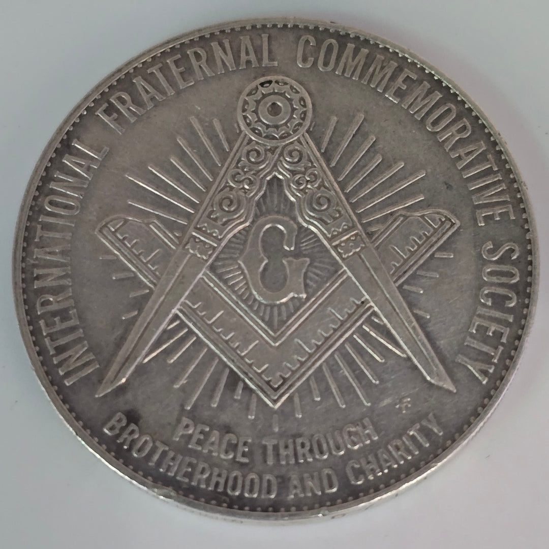 John Philip Sousa Masonic .925 Sterling Silver Medal 26.7g Freemason