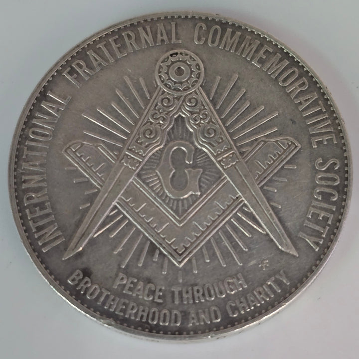 John Philip Sousa Masonic .925 Sterling Silver Medal 26.7g Freemason